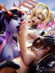 Mercy, Tracer and Widowmaker